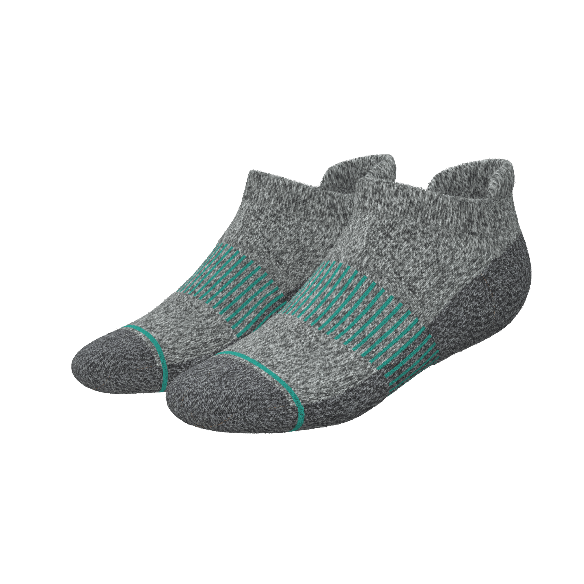 The Intramural Champ | Gray Stay Weird Heel Hammock™ Ankle Socks - Shinesty