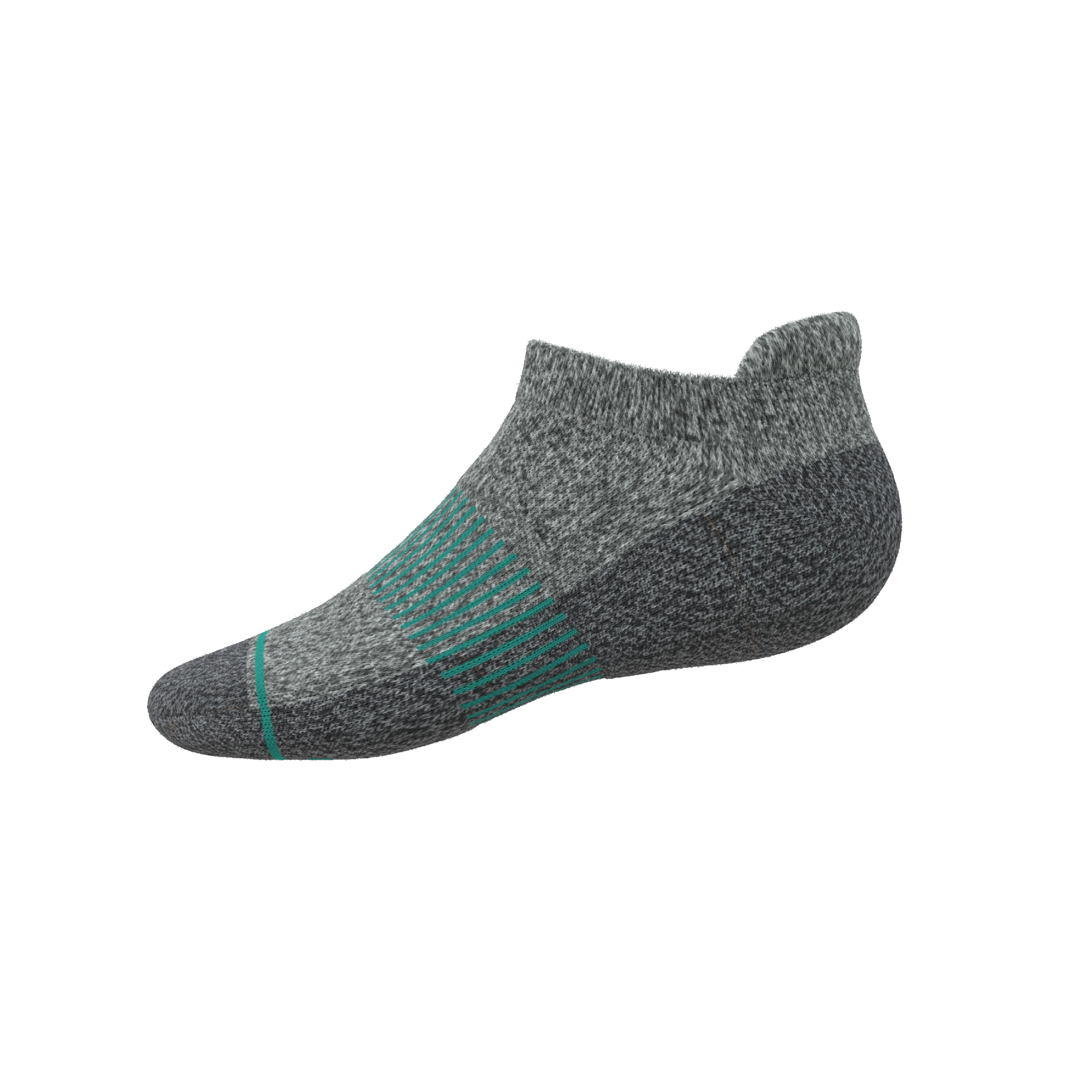 The Intramural Champ | Gray Stay Weird Heel Hammock™ Ankle Socks