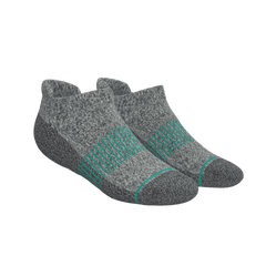 The Intramural Champ | Gray Stay Weird Heel Hammock™ Ankle Socks - Shinesty