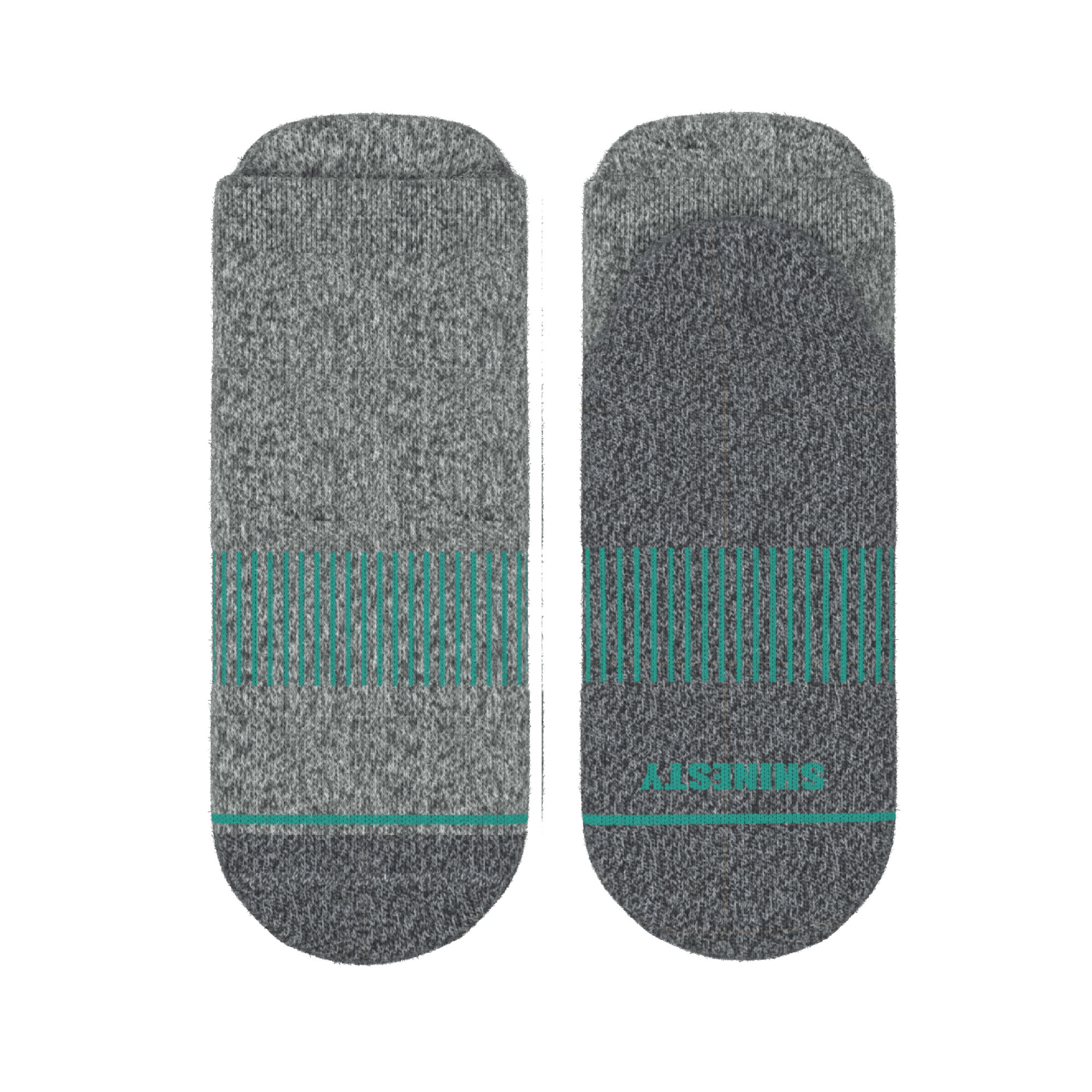 The Intramural Champ | Gray Stay Weird Heel Hammock™ Ankle Socks - Shinesty