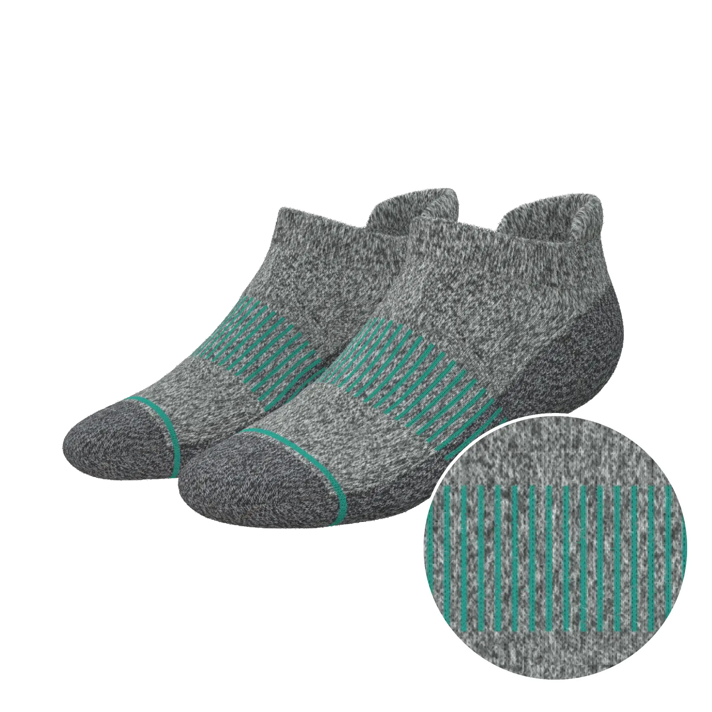 The Intramural Champ | Gray Stay Weird Heel Hammock™ Ankle Socks - Shinesty - Flyclothing LLC