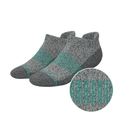 The Intramural Champ | Gray Stay Weird Heel Hammock™ Ankle Socks - Shinesty