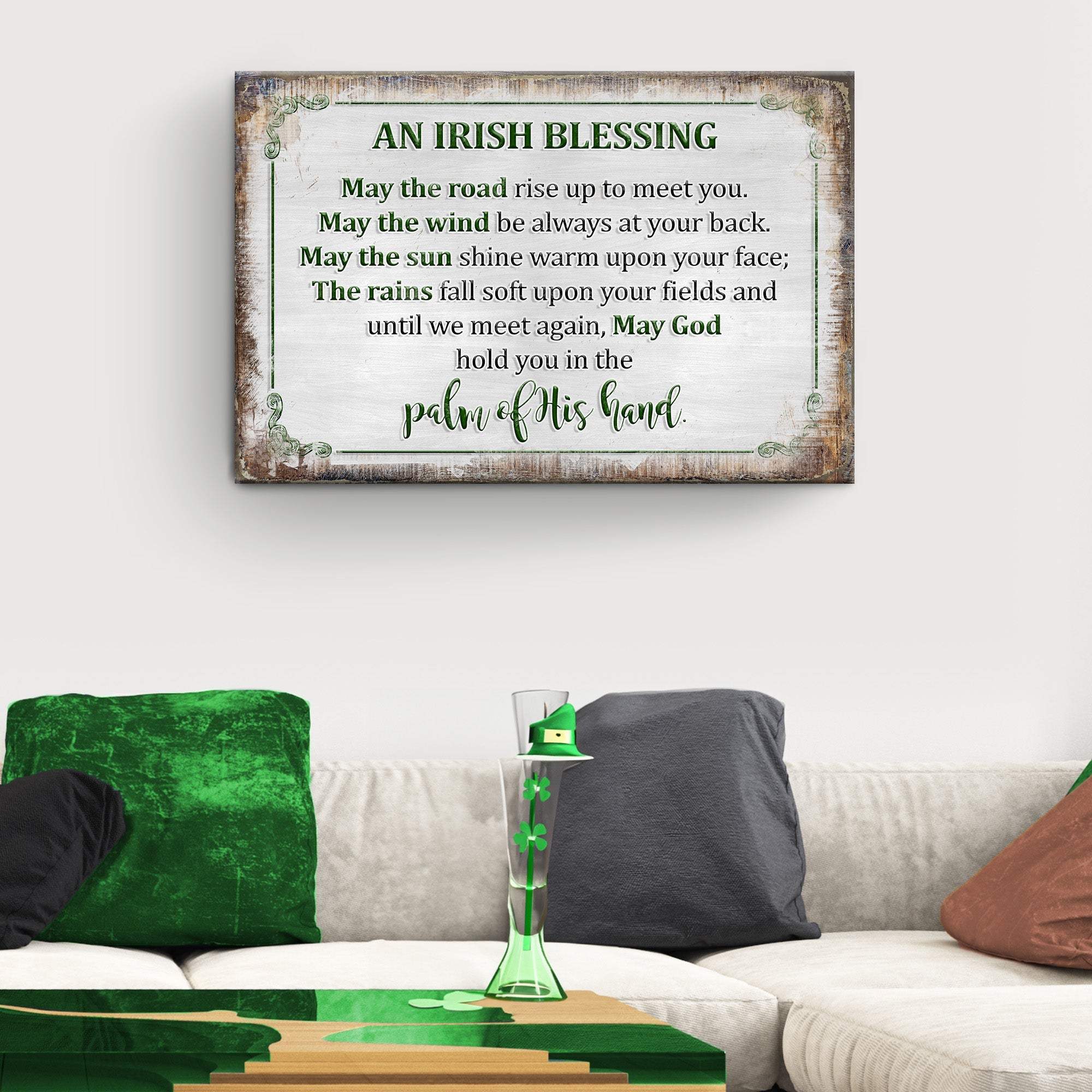 Irish Blessing Farmhouse Sign II - Tailored Canvases - Flyclothing LLC