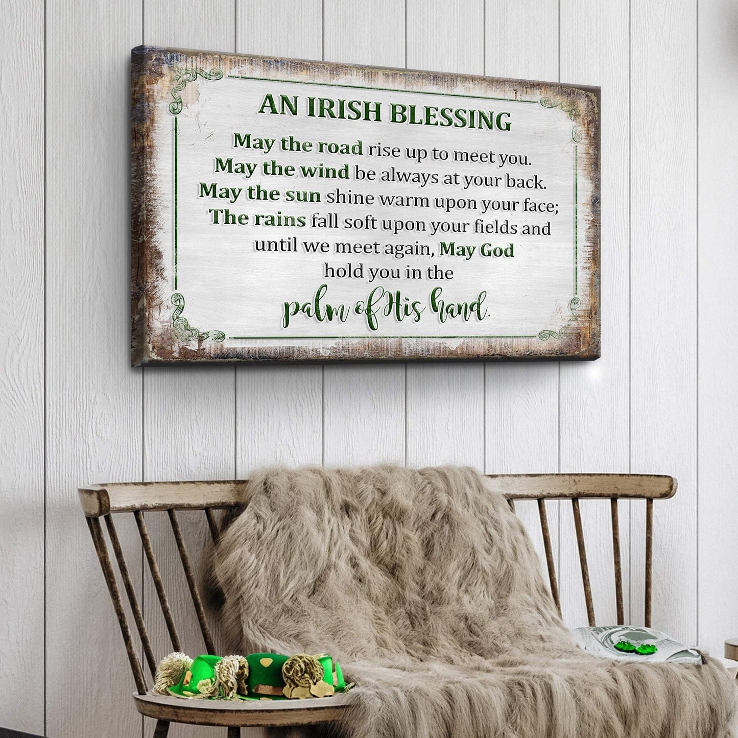 Irish Blessing Farmhouse Sign II - Tailored Canvases - Flyclothing LLC