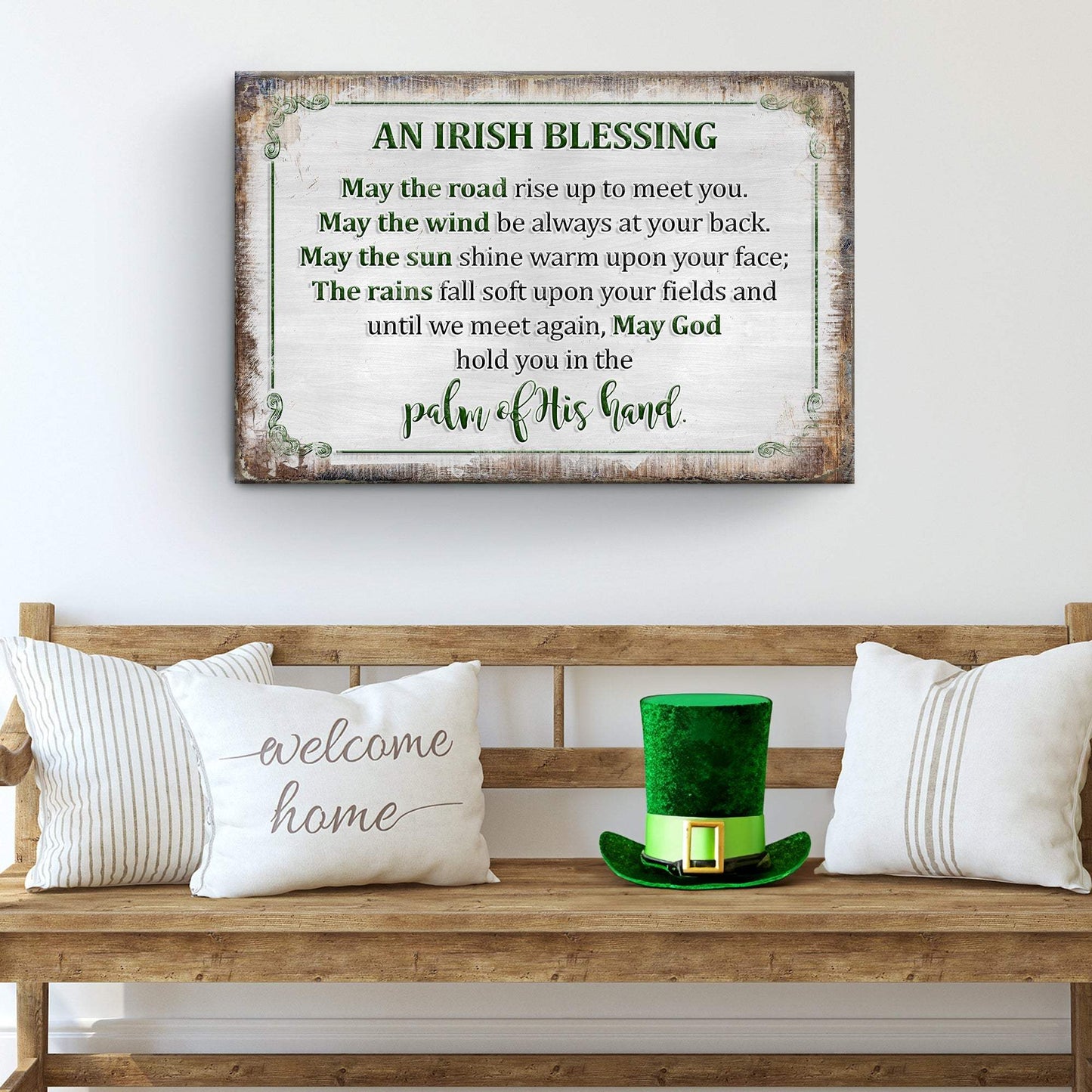 Irish Blessing Farmhouse Sign II - Tailored Canvases - Flyclothing LLC