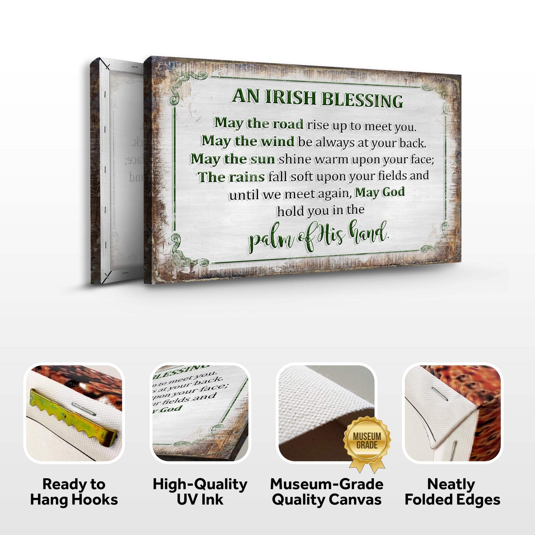 Irish Blessing Farmhouse Sign II - Tailored Canvases - Flyclothing LLC