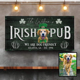 Irish Pub Dog Portrait Sign - Tailored Canvases - Flyclothing LLC