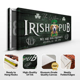 Irish Pub Dog Portrait Sign - Tailored Canvases - Flyclothing LLC