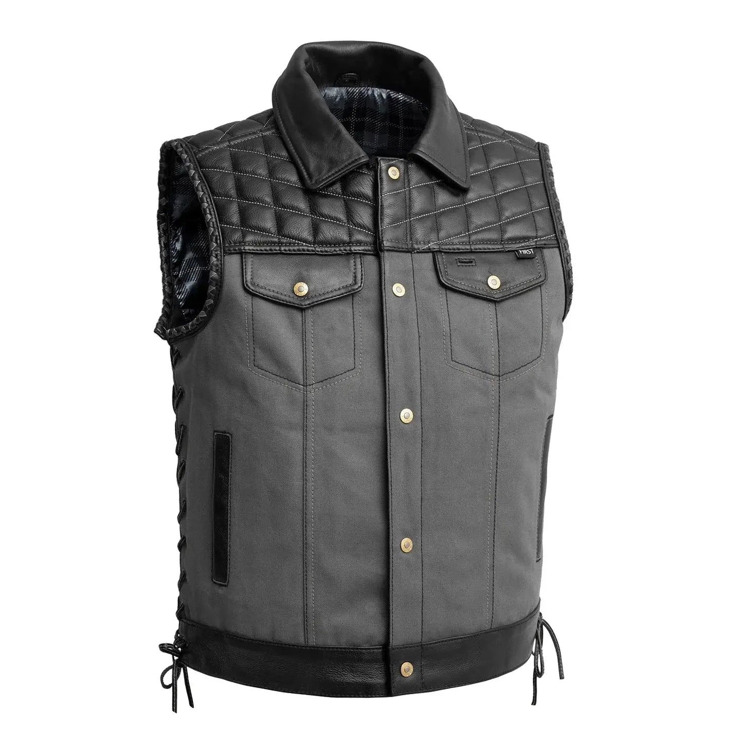 Iron Nomad Men's Leather Vest (Limited Edition) - First Manufacturing Company - Flyclothing LLC