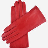 Isabella (red) - Italian lambskin leather gloves with cashmere lining - Leather Gloves Online - Flyclothing LLC