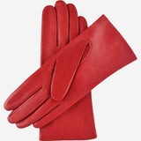 Isabella (red) - Italian lambskin leather gloves with cashmere lining - Leather Gloves Online - Flyclothing LLC