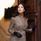 Isabella (black) - Italian lambskin leather gloves with cashmere lining & touchscreen feature - Leather Gloves Online - Flyclothing LLC