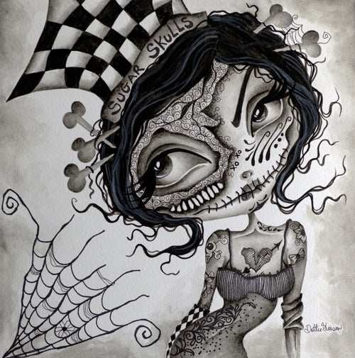 Black Market Art Company Isabelle Day of the Dead Print - Black Market Art Company - Flyclothing LLC