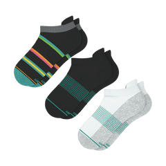 Solid and Pattern Mix Pack | Tropical and Solids Heel Hammock™ Ankle Socks 3 Pack