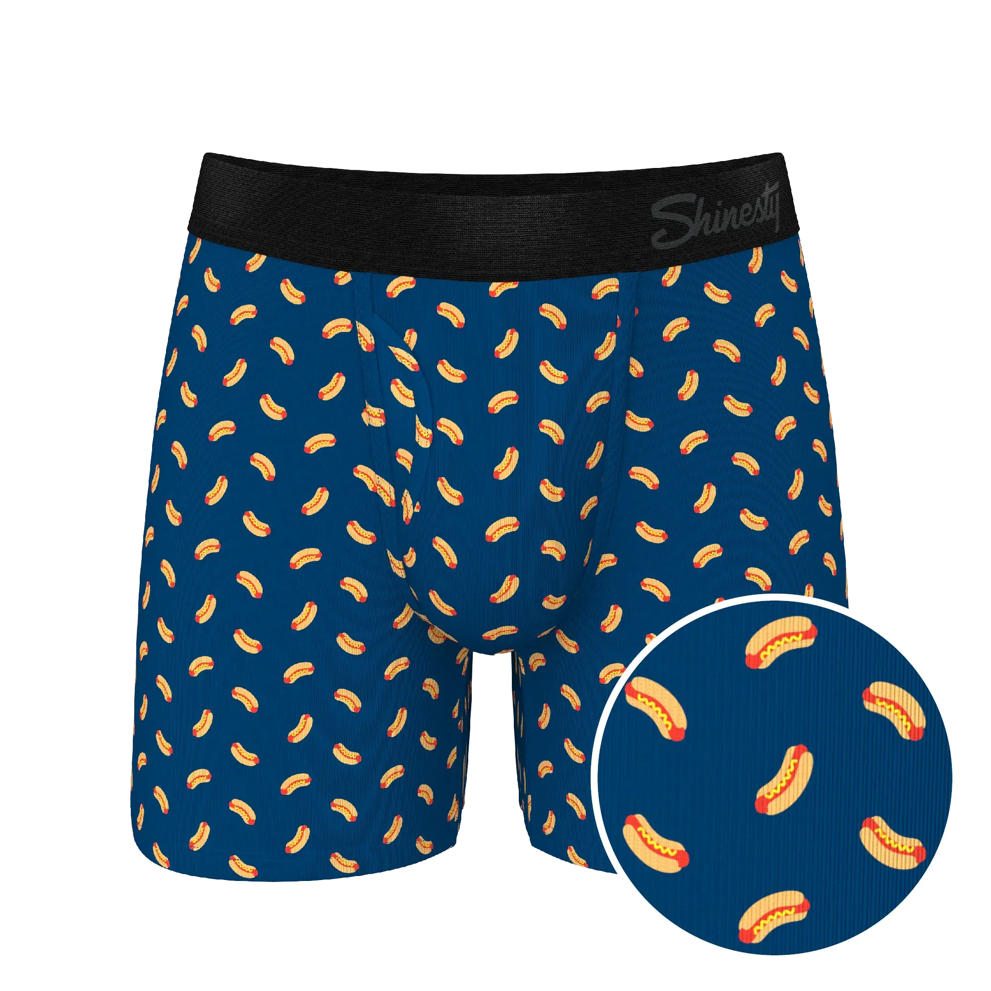 The Itty Bitty Buns | Hotdog Ball Hammock® Pouch Underwear With Fly - Shinesty - Flyclothing LLC