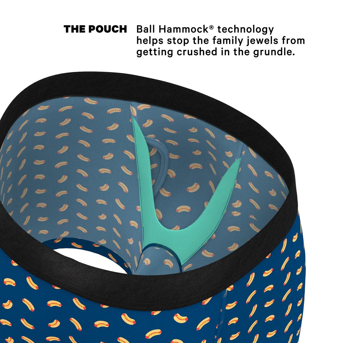 The Itty Bitty Buns | Hotdog Ball Hammock® Pouch Underwear With Fly - Shinesty - Flyclothing LLC