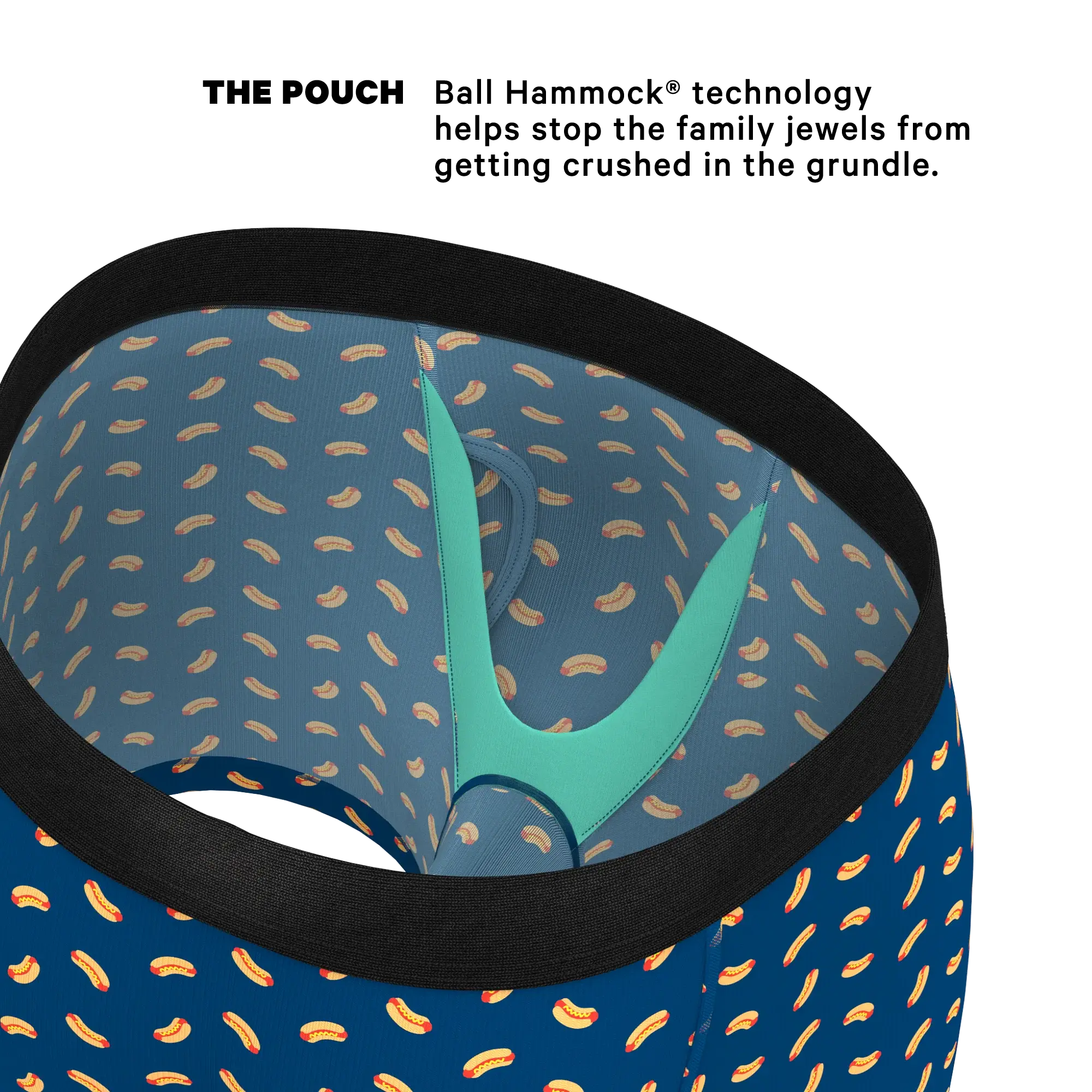 The Itty Bitty Buns | Hotdog Ball Hammock® Pouch Underwear With Fly - Shinesty - Flyclothing LLC