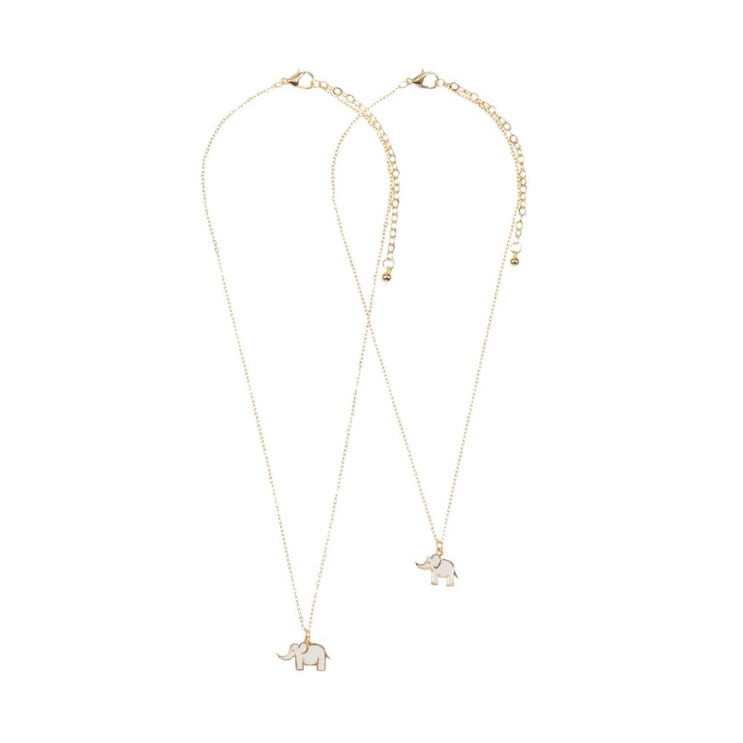 2PCS Enamel Elephant Pendant Moms and Kids Set Necklaces - Madeline Love - Flyclothing LLC