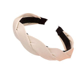 Braided Solid Faux Leather Headband - Madeline Love - Flyclothing LLC
