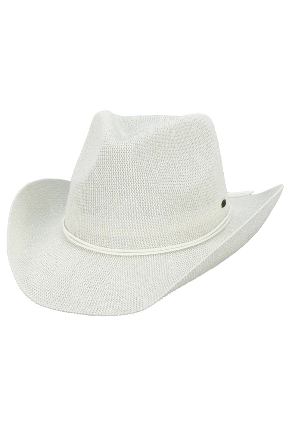 C.C Metallic Band Trim Cowboy Hat