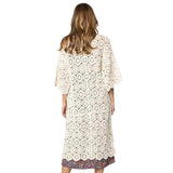 Crochet Long Cover Up Poncho - Madeline Love - Flyclothing LLC