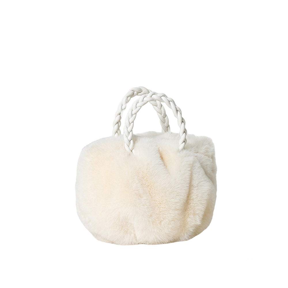 Faux Fur Tote Crossbody Bag - Madeline Love - Flyclothing LLC