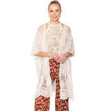 Flower Lace Kimono Poncho - Madeline Love - Flyclothing LLC
