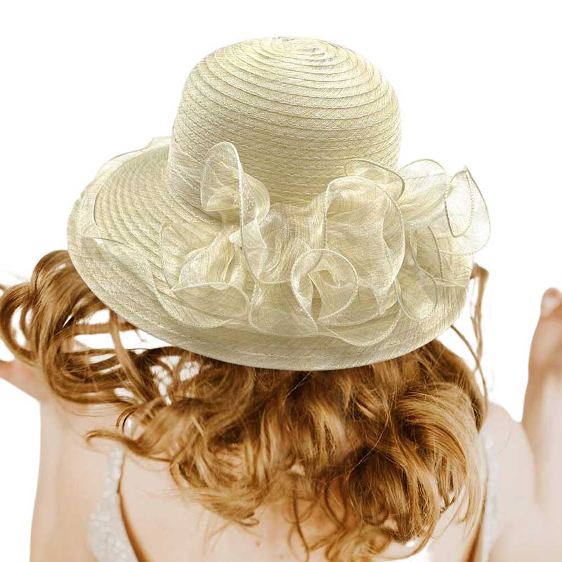 Flower Organza Dressy Hat - Madeline Love - Flyclothing LLC