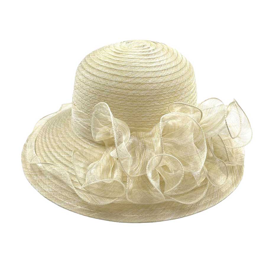 Flower Organza Dressy Hat - Madeline Love - Flyclothing LLC