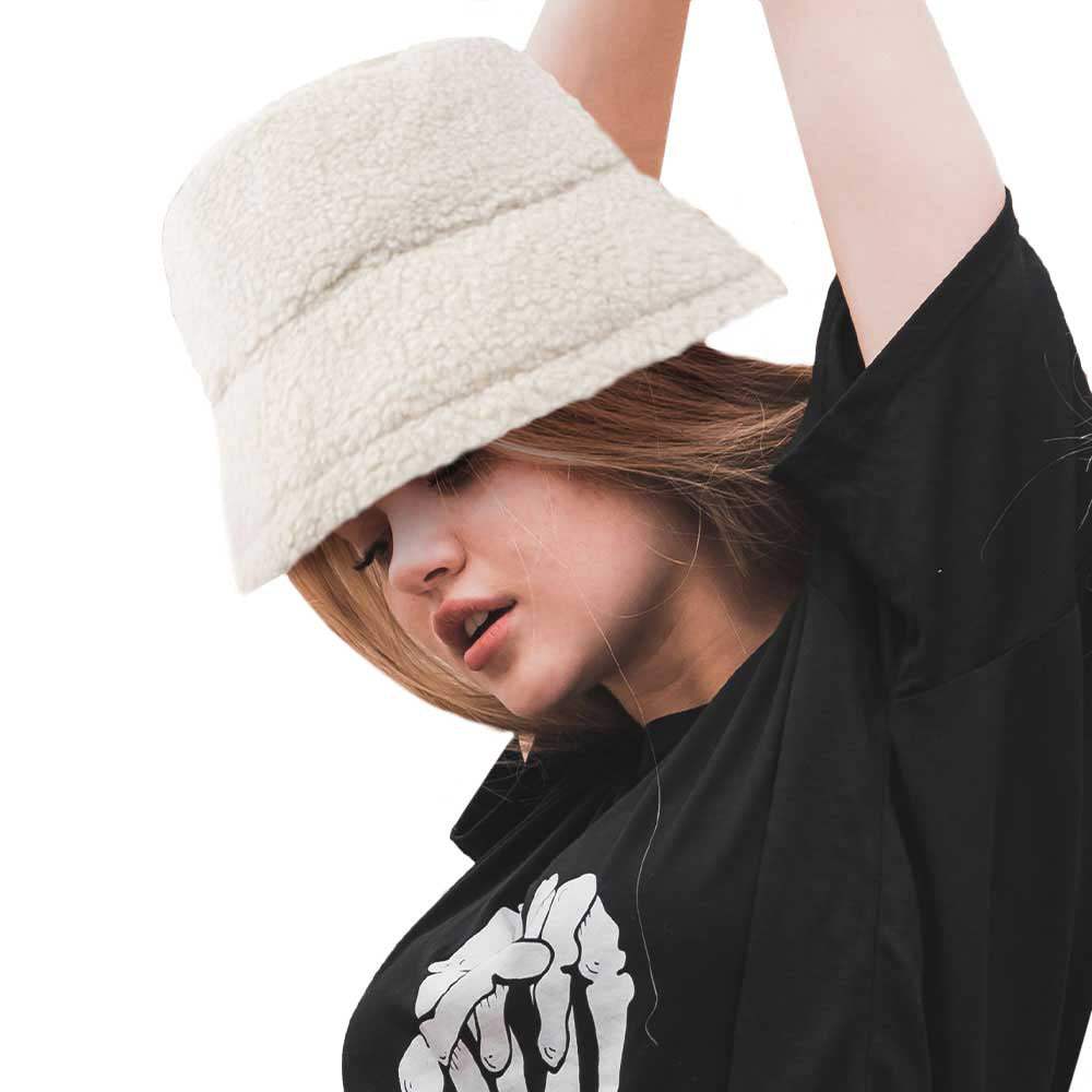 Fluffy Bucket Hat - Madeline Love - Flyclothing LLC