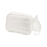 Glossy Puffer Rectangle Sling Bag Fanny Bag Belt Bag - Madeline Love - Flyclothing LLC