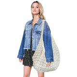 Oversized Quilted Puffer Shoulder Crossbody Bag Cloud Bag - Madeline Love - Flyclothing LLC