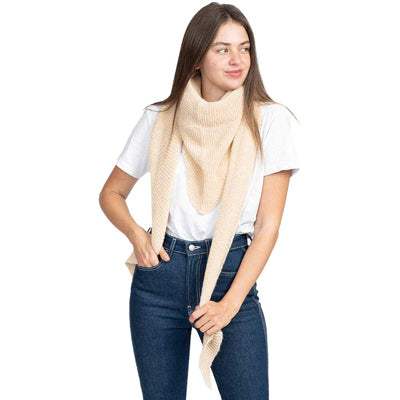 Plain Solid Triangle Scarf Shawl - Madeline Love - Flyclothing LLC
