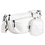 Puffer Half Moon Crossbody Bag - Madeline Love - Flyclothing LLC