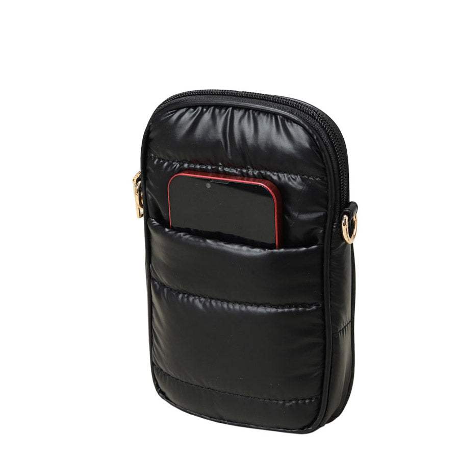 Glossy Puffer Rectangle Crossbody Bag - Madeline Love - Flyclothing LLC