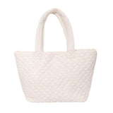 Quilted Padded Puffer Tote Bag - Madeline Love - Flyclothing LLC