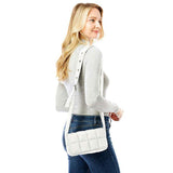 Quilted Puffer Crossbody Bag - Madeline Love - Flyclothing LLC