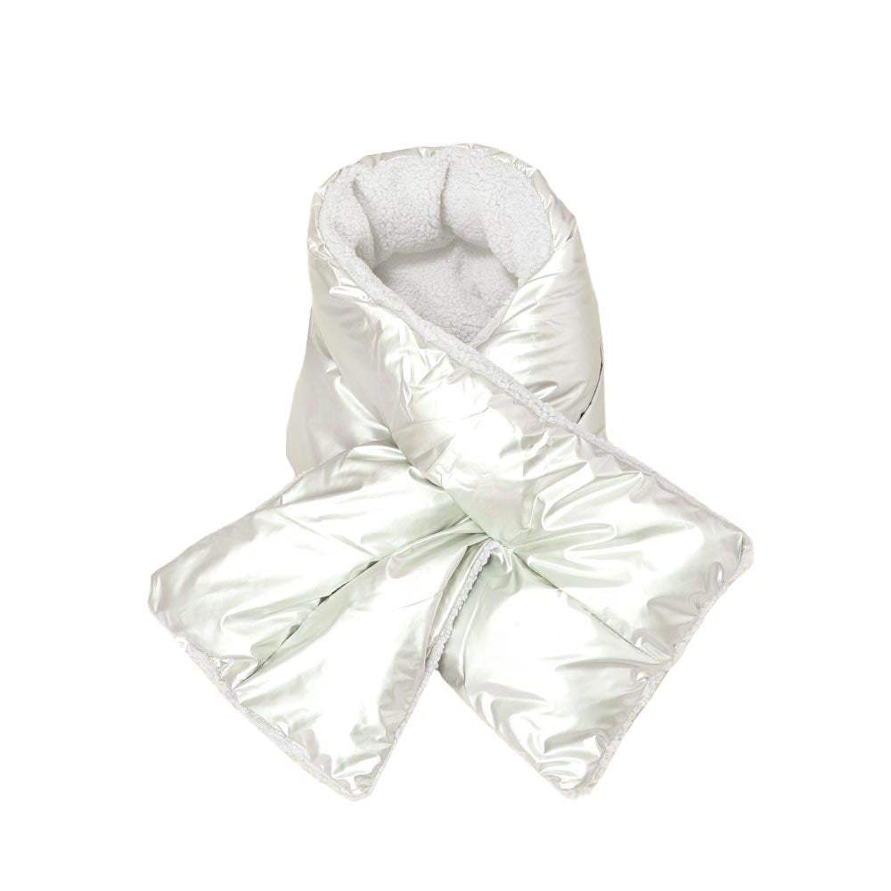 Reversible Puffer Sherpa Pull Through Scarf - Madeline Love - Flyclothing LLC