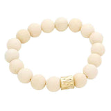 Semi precious stone beaded stretch bracelet - Madeline Love - Flyclothing LLC