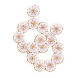 Sequin Flower Cluster Dangle Earrings - Madeline Love - Flyclothing LLC