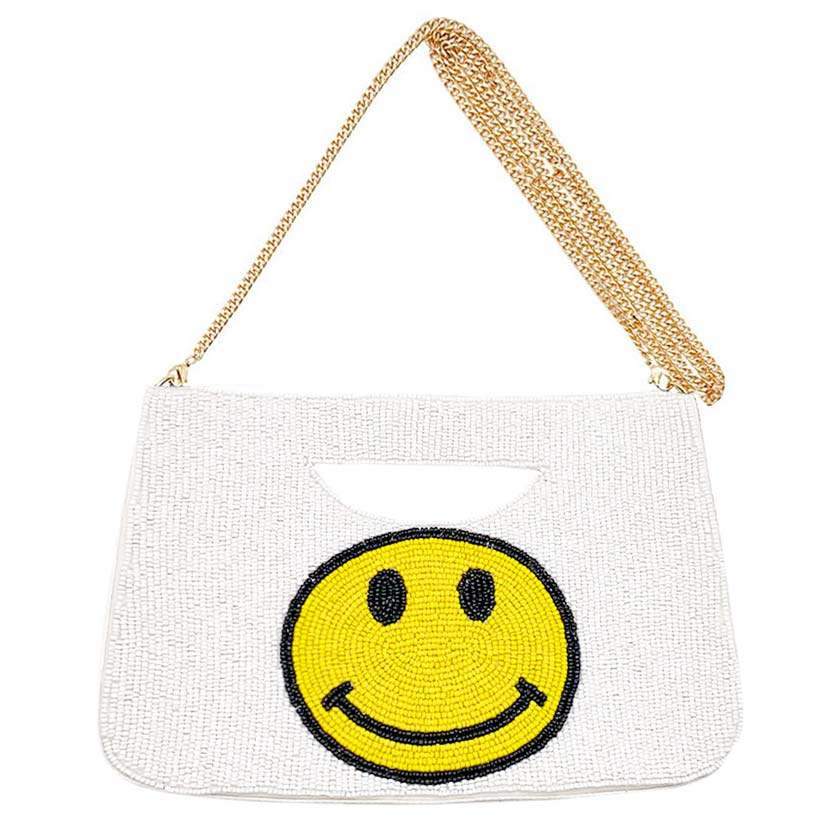 Smile Seed Beaded Tote Crossbody Bag - Madeline Love - Flyclothing LLC