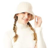 Soft Cable Knit Solid Bucket Hat - Madeline Love - Flyclothing LLC