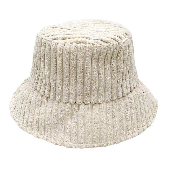 Solid Corduroy Bucket Hat - Madeline Love - Flyclothing LLC