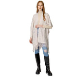 Solid Crochet Ruana - Madeline Love - Flyclothing LLC