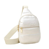 Solid Puffer Mini Sling Bag - Madeline Love - Flyclothing LLC