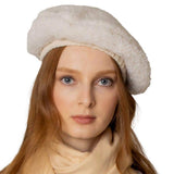 Solid Sherpa Beret Hat - Madeline Love - Flyclothing LLC