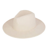 Solid Color Classic Wide Brim Fedora Hat - Madeline Love - Flyclothing LLC