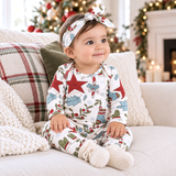 Baby's Christmas Fancy Bamboo Romper
