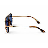 Ivy Luxe - Blue Tangle-Free Round Aviator Sunglasses - TopFoxx - Flyclothing LLC