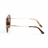 Ivy Luxe - Red Tangle-Free Round Aviator Sunglasses - TopFoxx - Flyclothing LLC